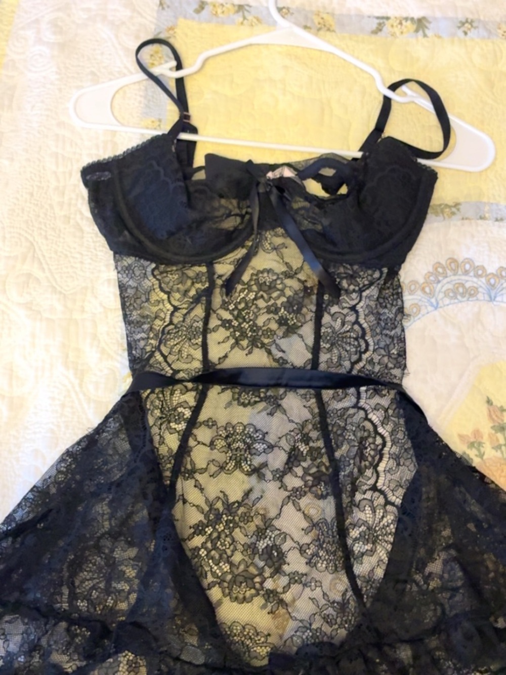 Victoria's Secret Open Back Apron Babydoll